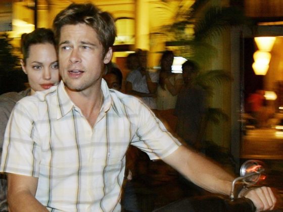 Hollywood stars Brad Pitt and his partne