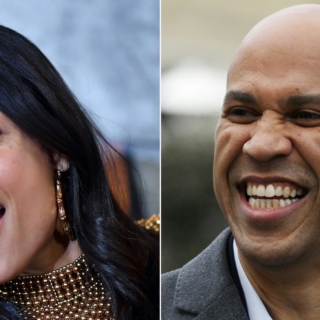 Rosario Dawson and Cory Booker