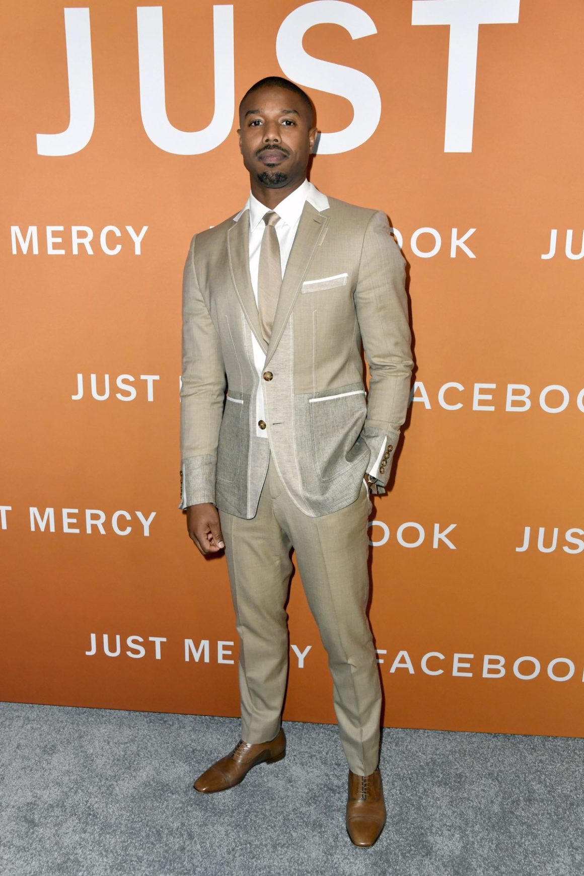 Just Mercy Michael B. Jordan Red Suit