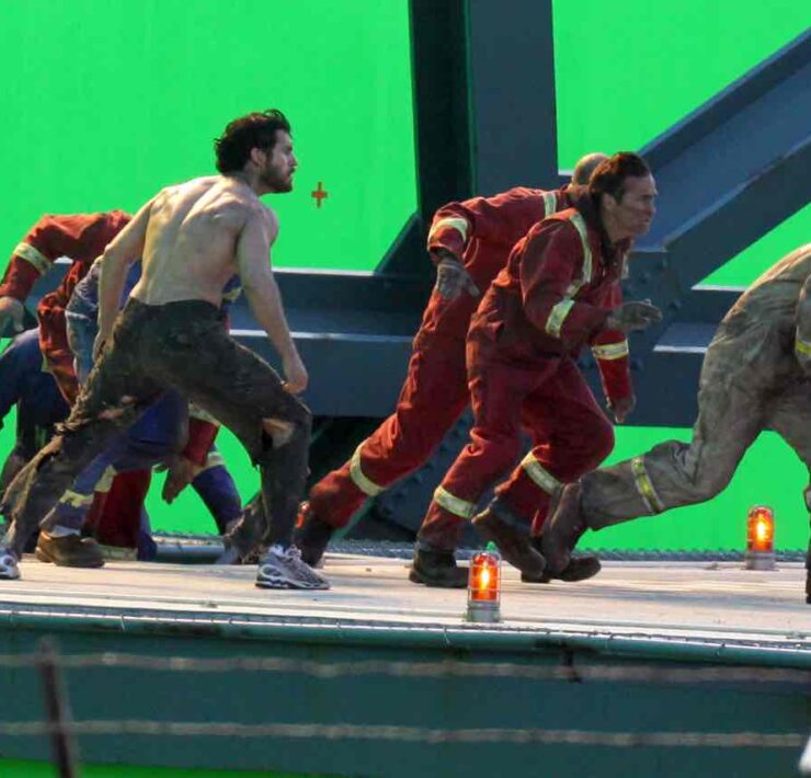 Henry Cavill On Set Of "Man Of Steel" 2