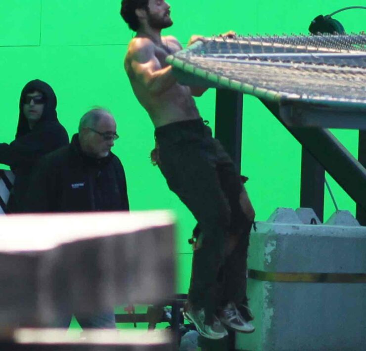 Henry Cavill On Set Of "Man Of Steel" 2