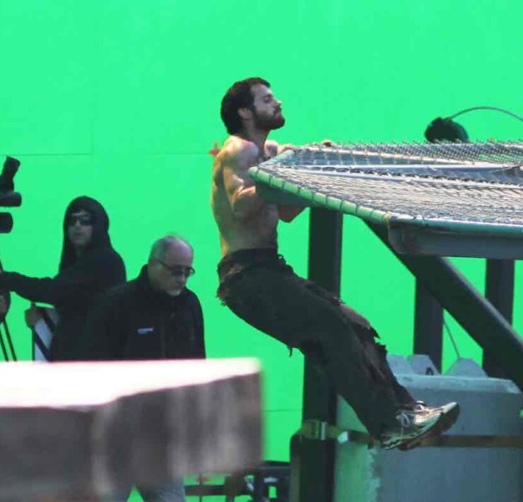 Henry Cavill On Set Of "Man Of Steel" 2