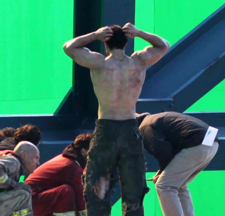 Henry Cavill On Set Of "Man Of Steel" 2