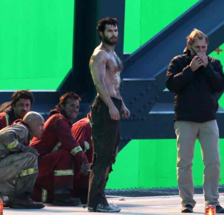 Henry Cavill On Set Of "Man Of Steel" 2