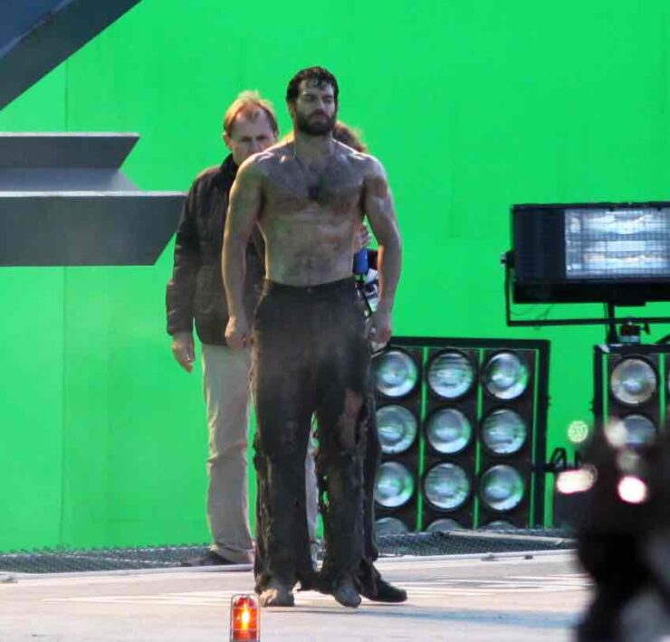 Henry Cavill On Set Of "Man Of Steel" 2