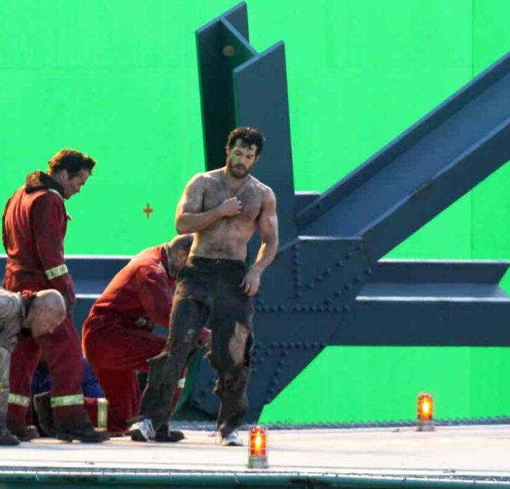 Henry Cavill On Set Of "Man Of Steel" 2