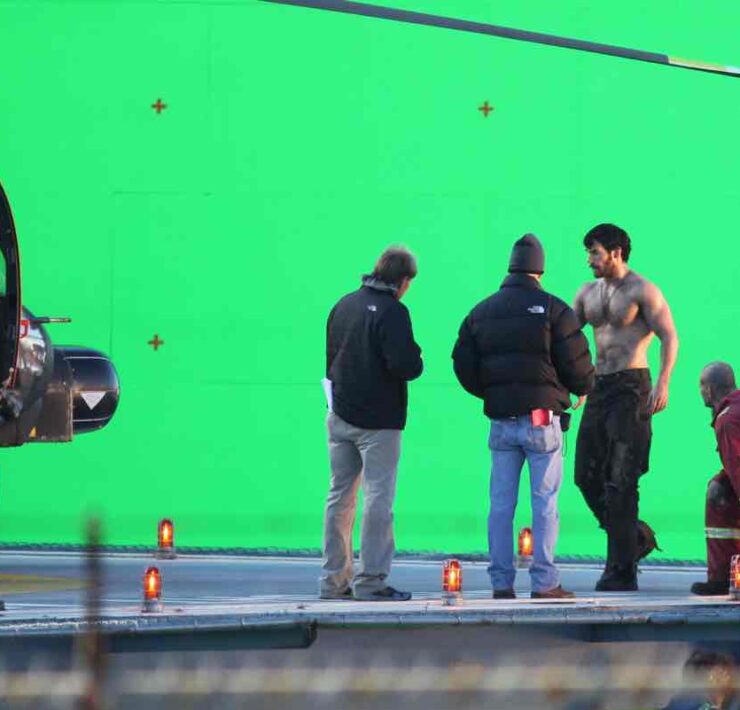 Henry Cavill On Set Of "Man Of Steel" 2