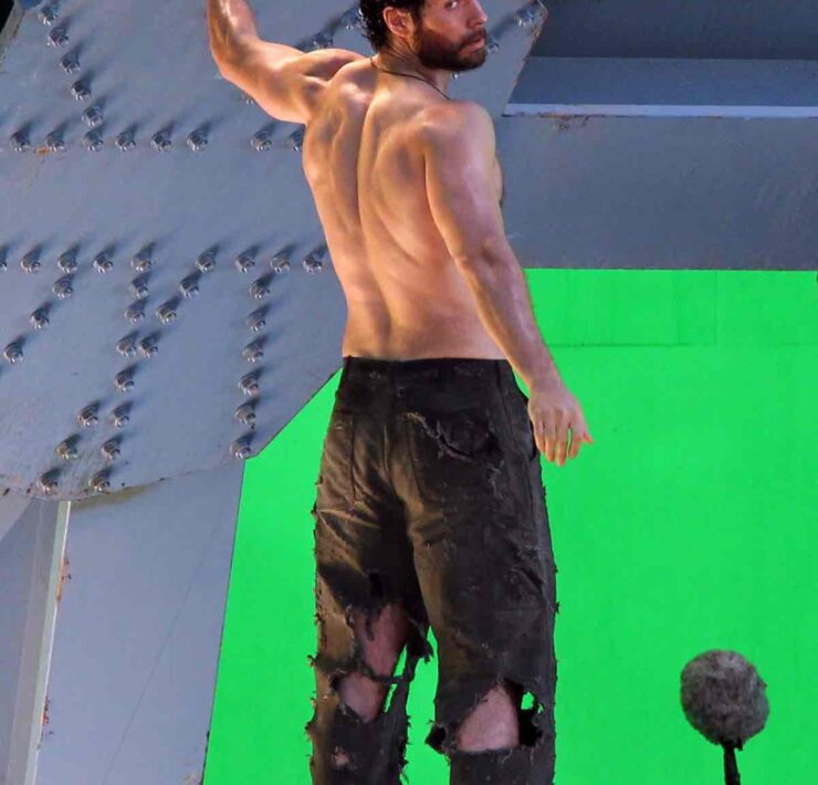 Henry Cavill On The Set Of 'Man Of Steel'