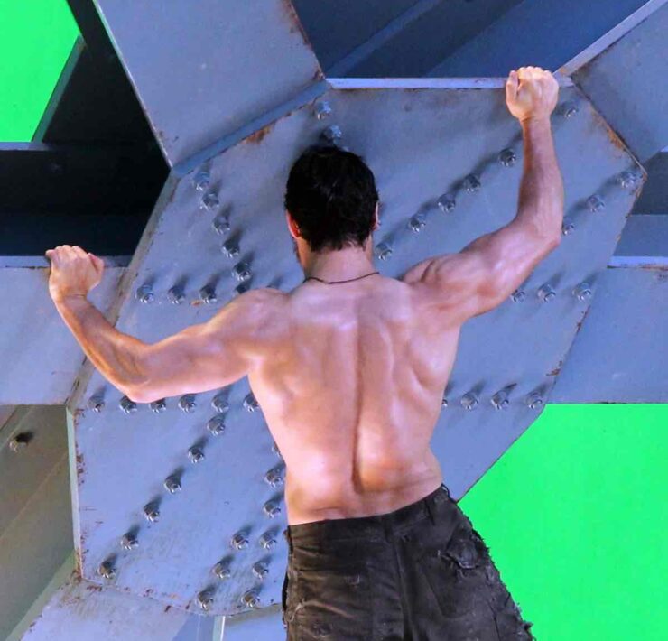 Henry Cavill On The Set Of 'Man Of Steel'