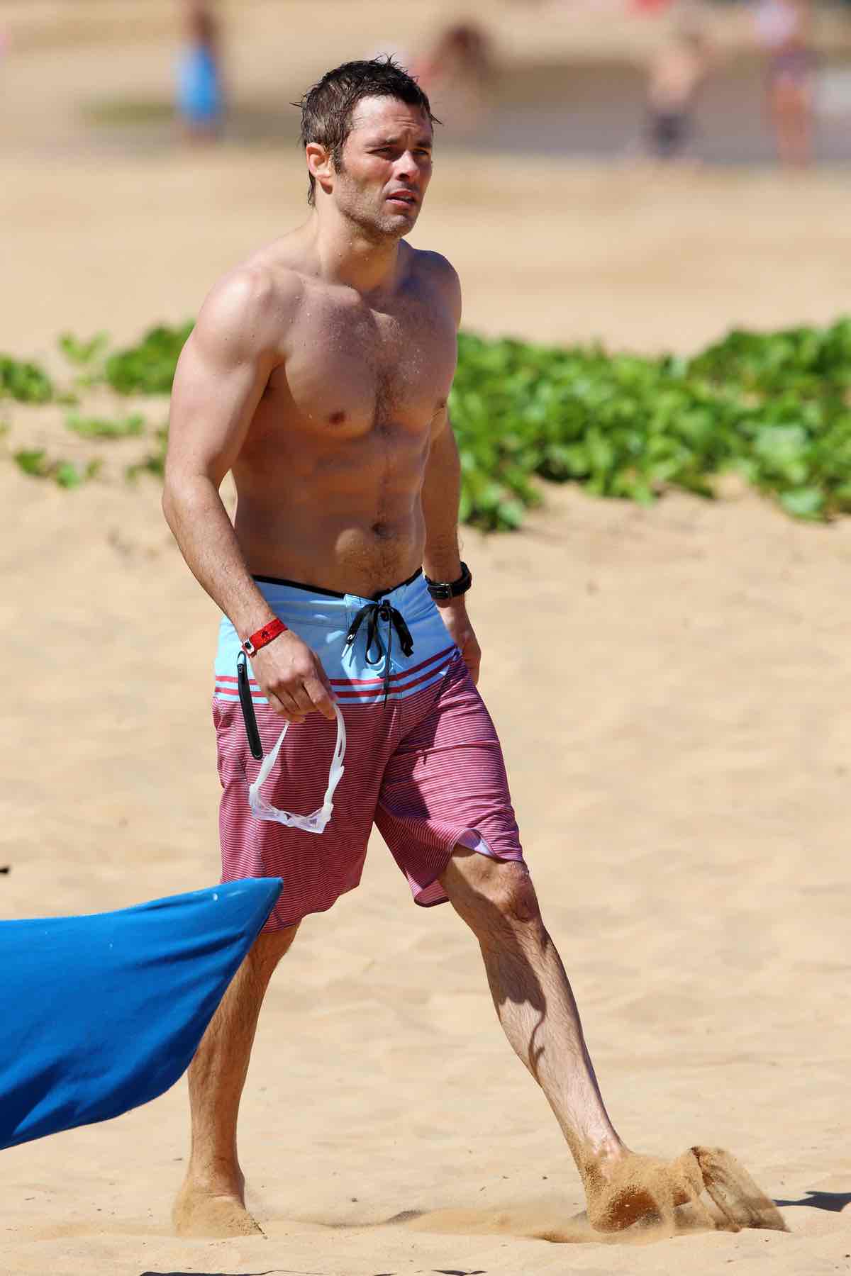 James Marsden Hits The Beach In Maui