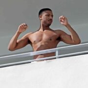 Michael B. Jordan Hits the Beach in Miami