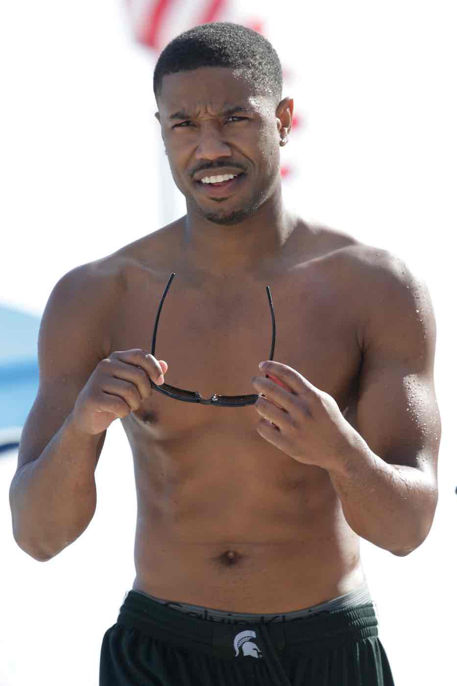 Michael B Jordan strips off for Calvin Klein debut and fans cant cope   Metro News