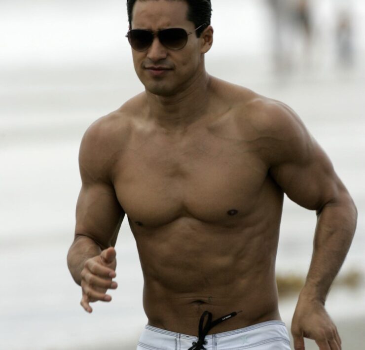 Mario Lopez jogging in L.A.