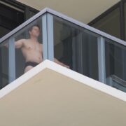 Mark Wahlberg gets a spray tan
