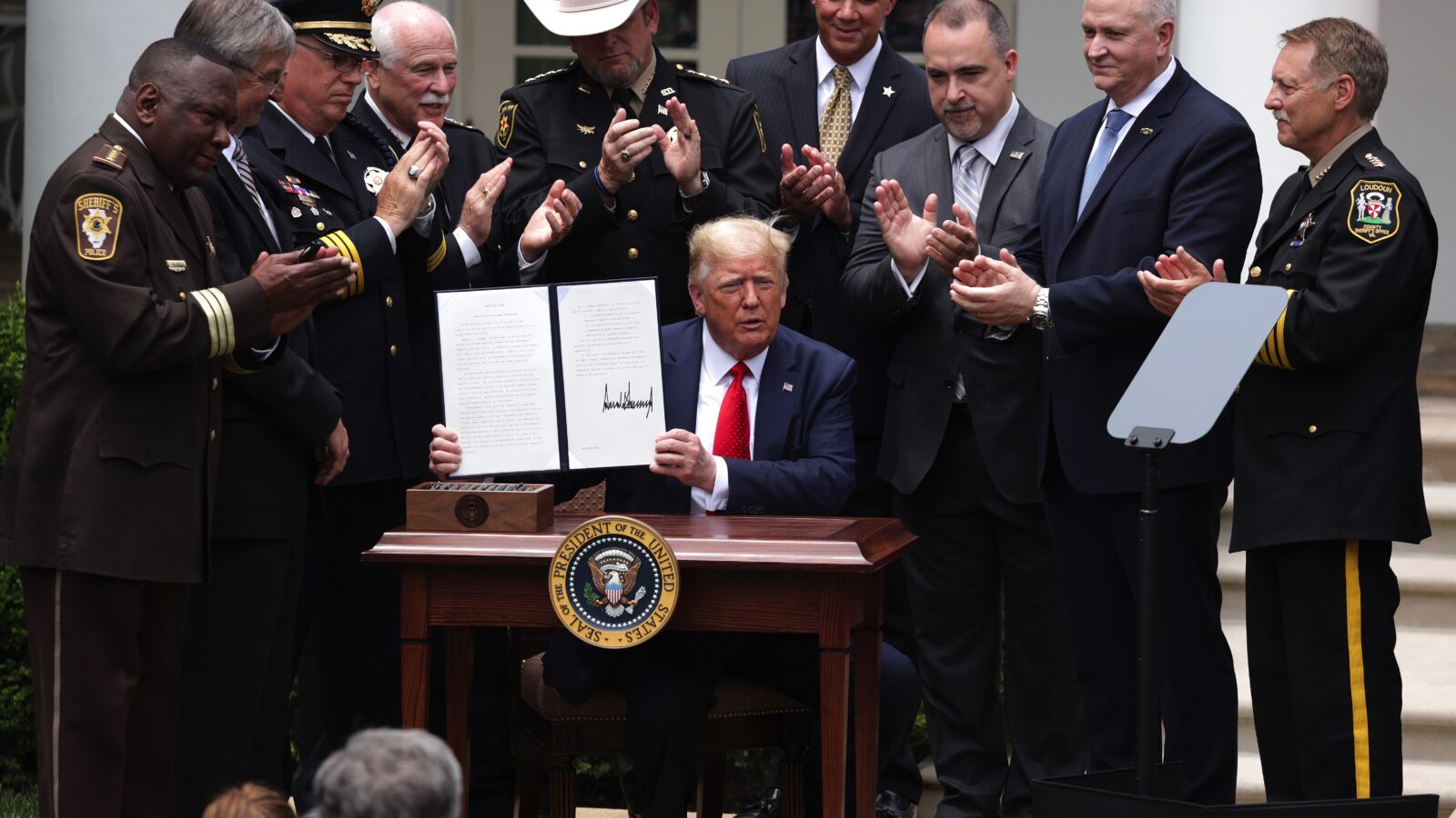 IRL Roundup: Trump's Police Reform Executive Order, North Korea Blows, Tyler Perry and More 6 President Trump Signs Executive Order On "Safe Policing For Safe Communities"