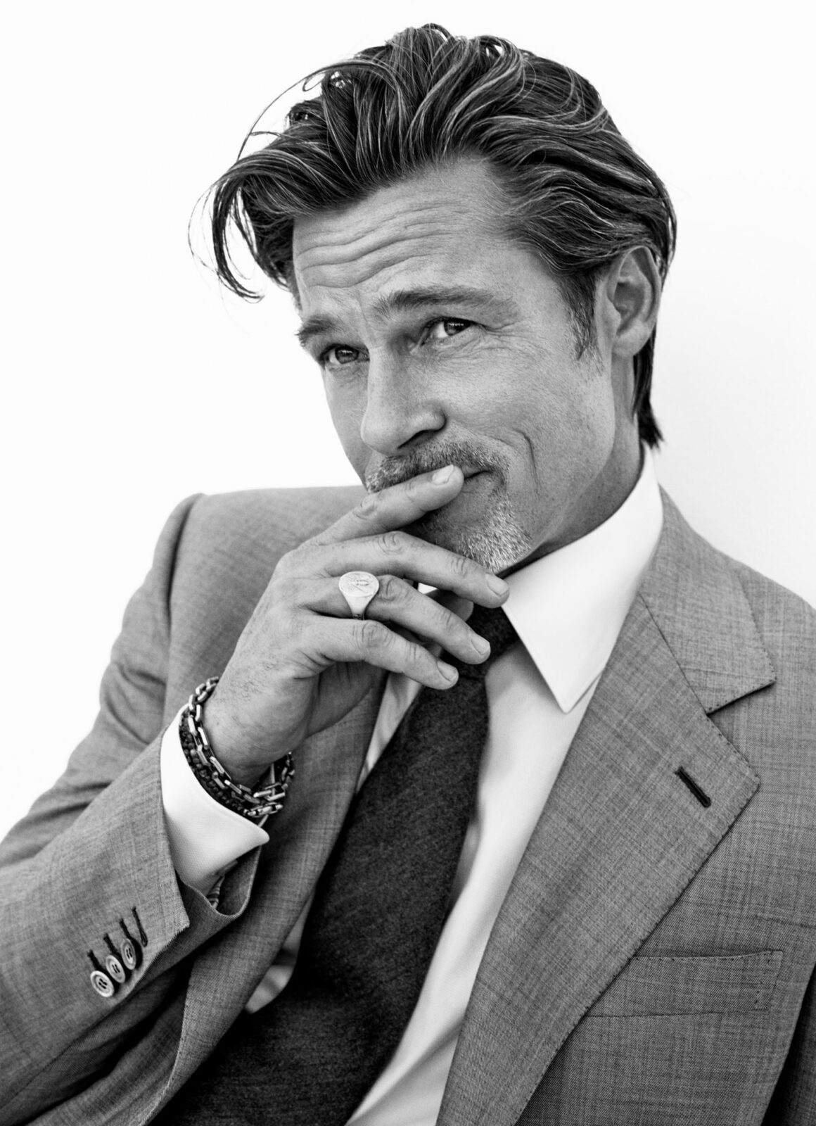 Naturally, Brad Pitt Is Looking Very Good In Brioni - Grazia USA