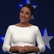 Julia Louis-Dreyfus Goes Viral With Fly on Mike Pence Head Response