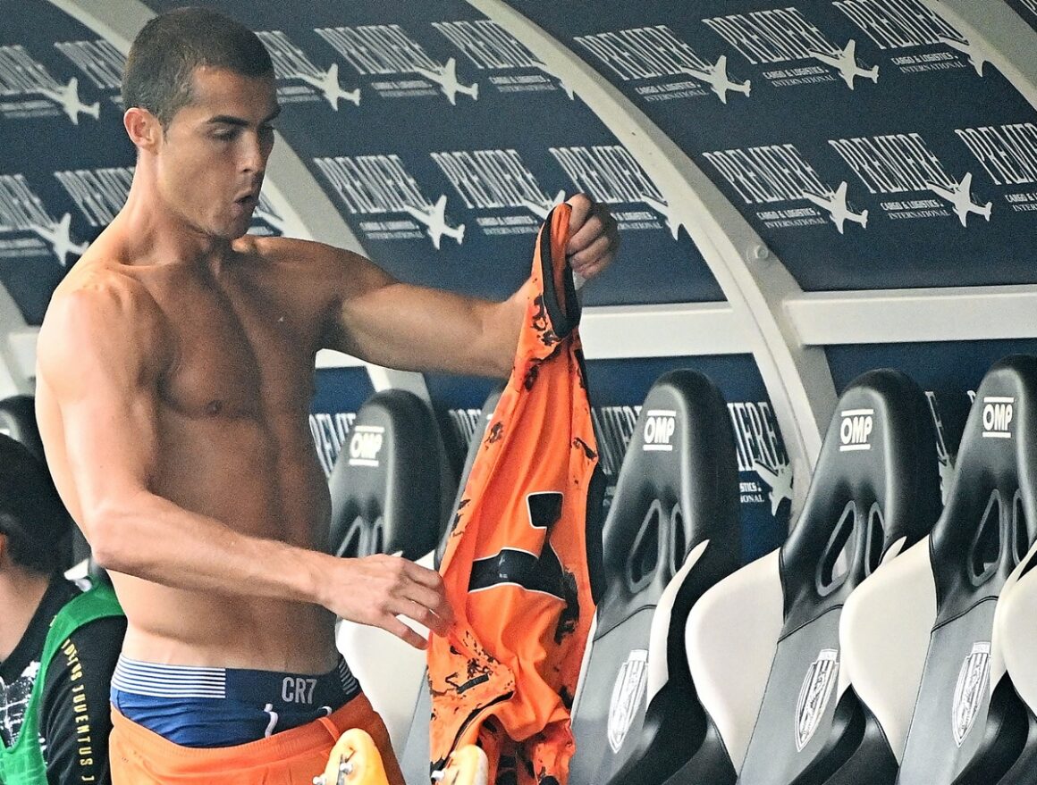 Cristiano Ronaldo Strips Down To His Underwear Photos