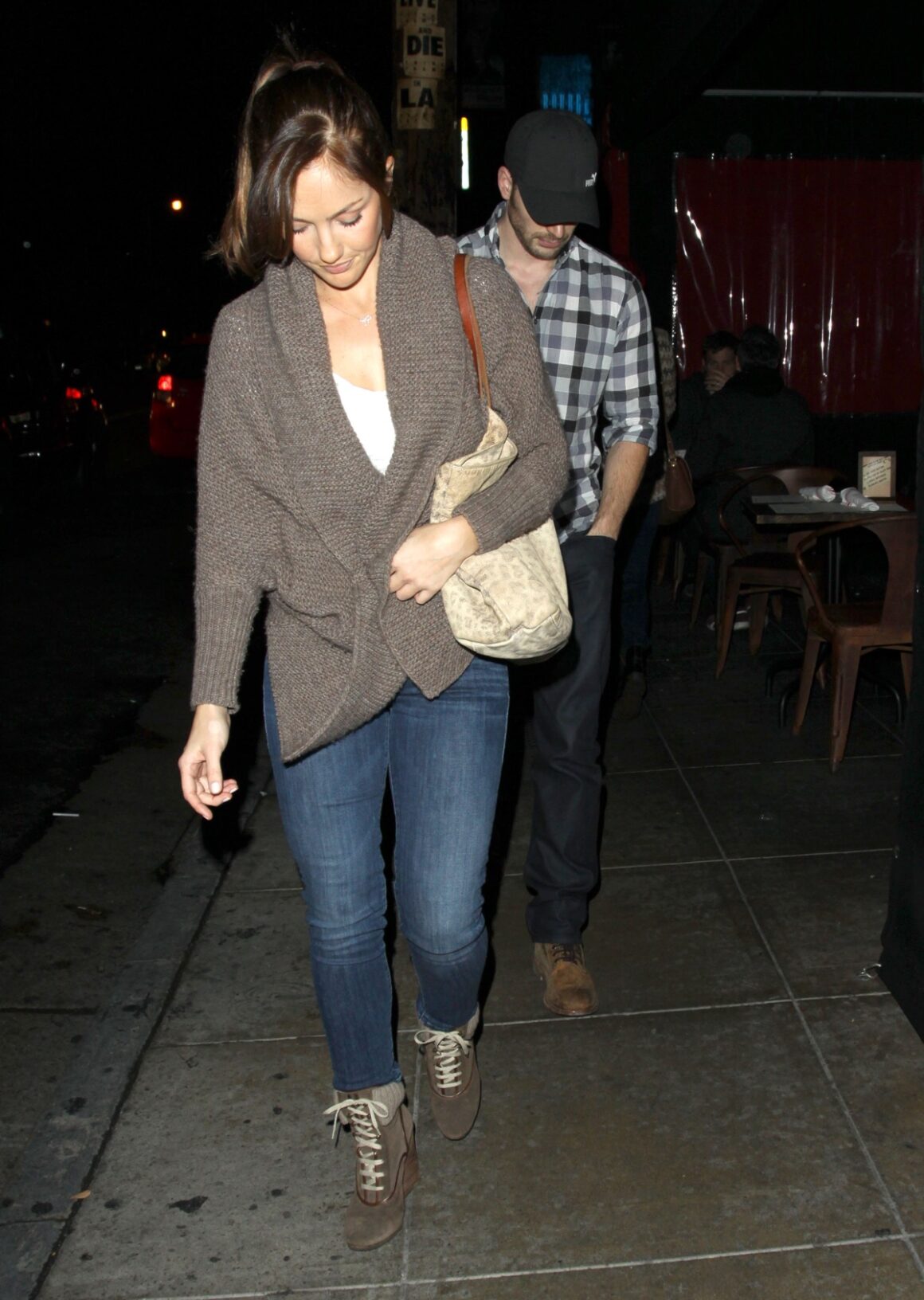 minka kelly and chris evans 2007