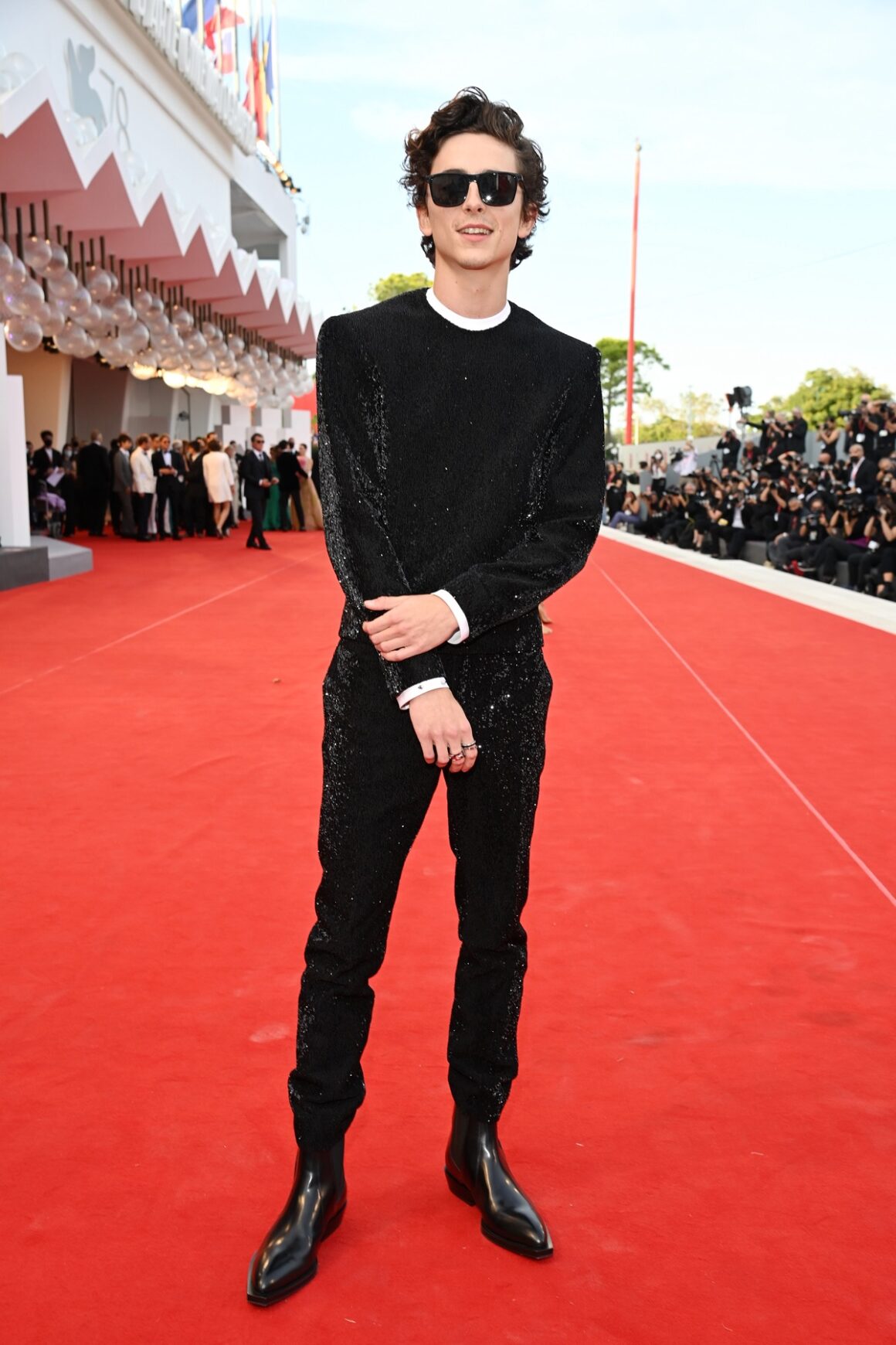 Timothée Chalamet Fans on X: Timothée Chalamet on the red carpet for #Dune  tonight in Venice  / X