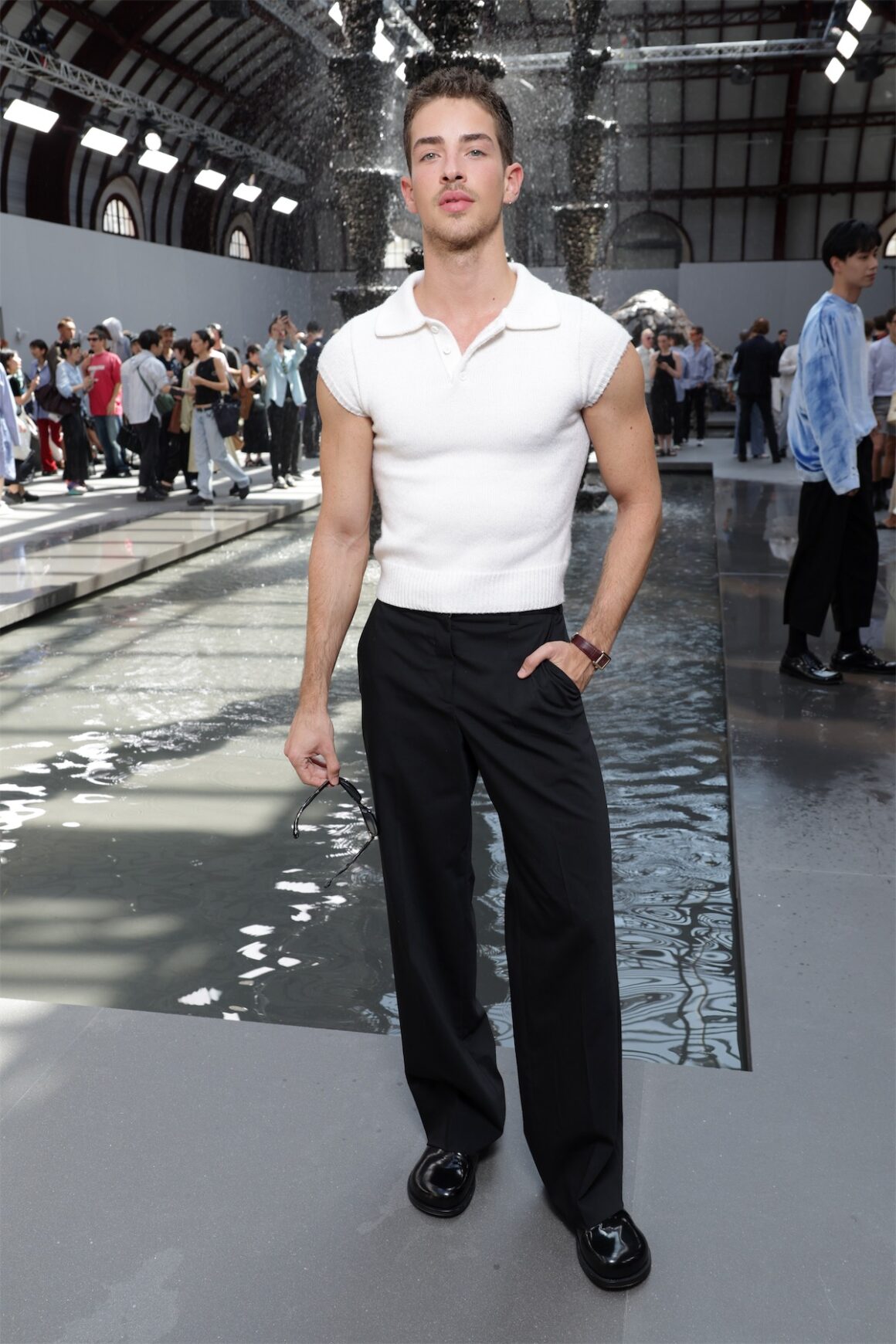 Loewe : Front Row - Paris Fashion Week - Menswear Spring/Summer 2024