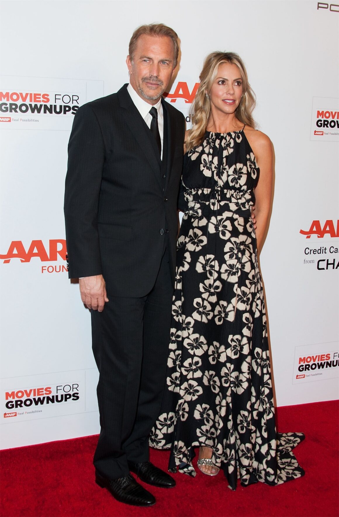Kevin Costner and Christine Baumgartner AARP The Magazine's 14th Annual Movies For Grownups Awards Gala - Arrivals