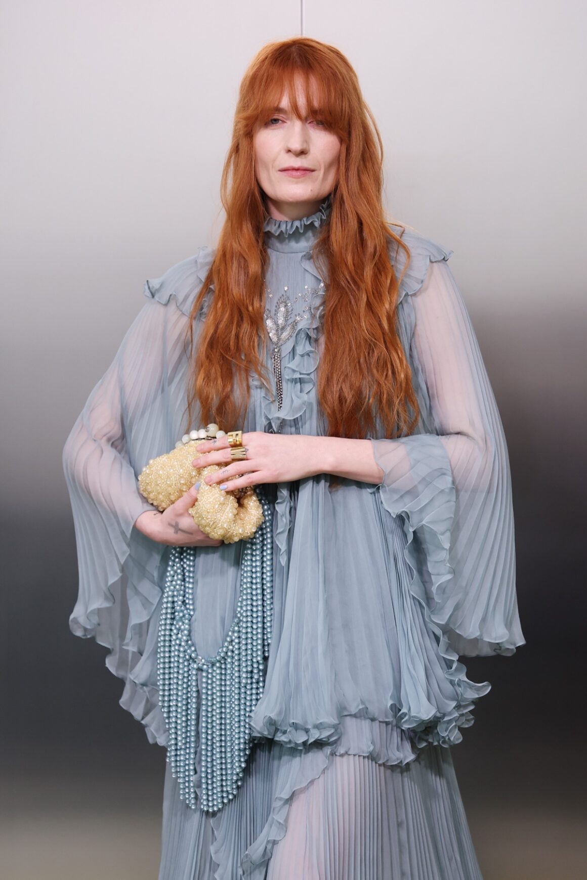 Florence Welch Gucci - Arrivals - Women's Collection Milan Fashion Week Fall/Winter 2023/24