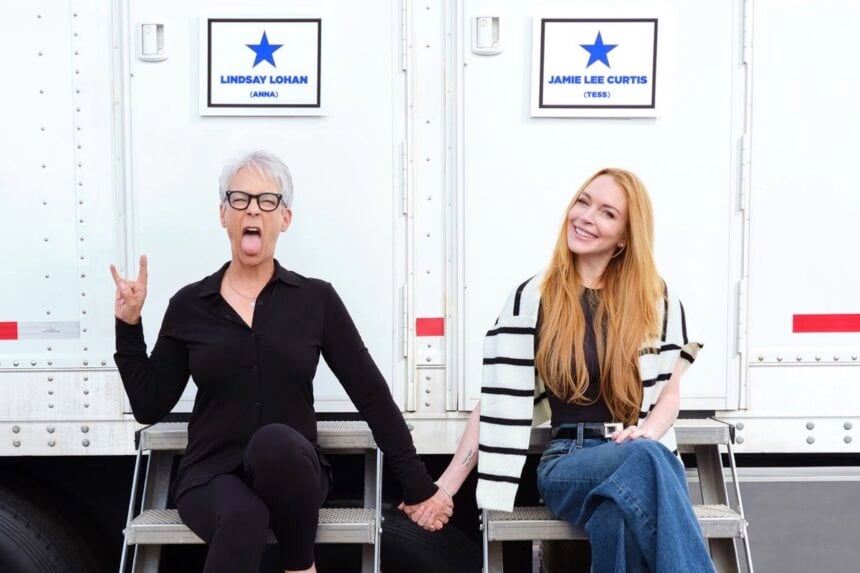 Lindsay Lohan and Jamie Lee Curtis