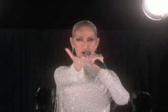 Celine Dion closes the Olympic Opening Ceremony