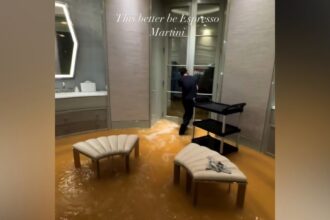 Drake flooding mansion