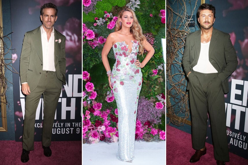Ryan Reynolds, Blake Lively, Brandon Sklenar