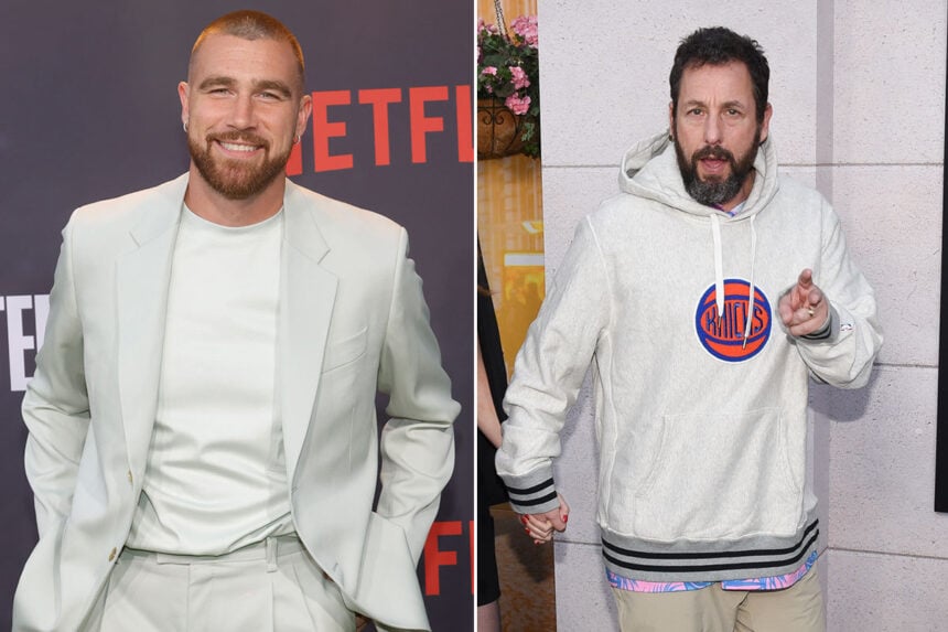 Travis Kelce and Adam Sandler