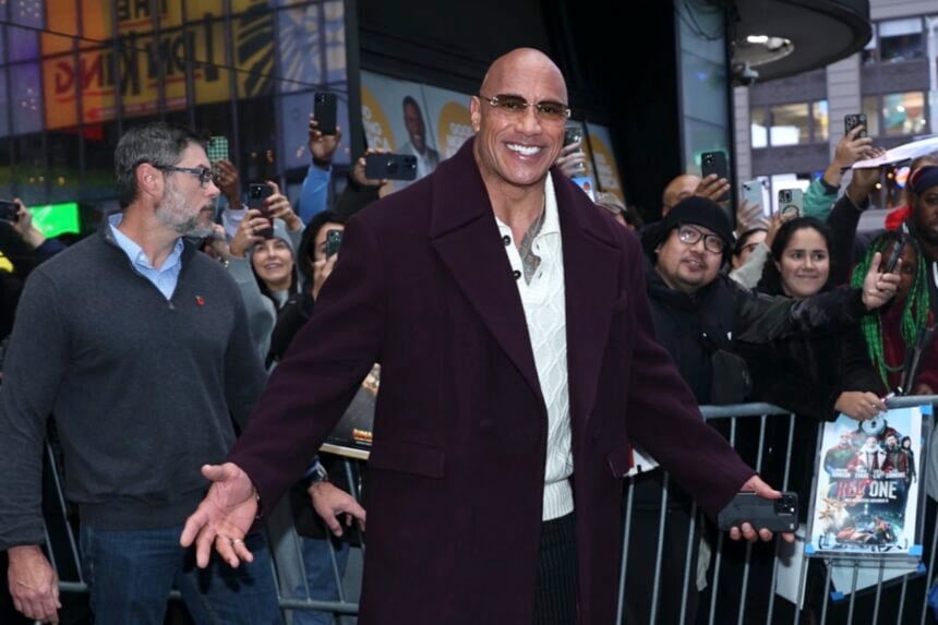 Dwayne Johnson Arrives At 'Good Morning America'