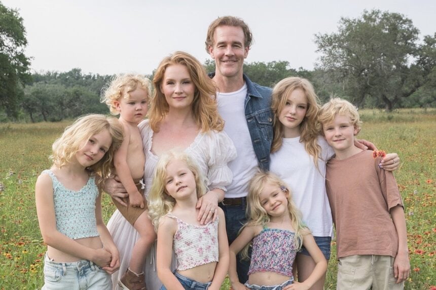 James Van Der Beek and family