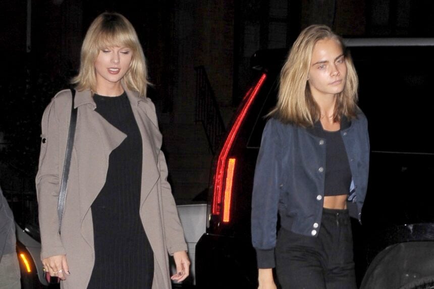 Taylor Swift and Cara Delevingne out and about in NYC
