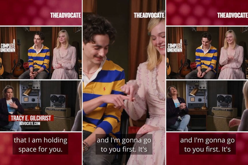 Timothée Chalamet and Elle Fanning