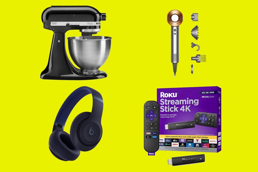 KitchenAid, Roku, Dyson, Beats