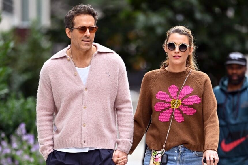 Blake Lively And Ryan Reynolds Hold Hands During A Morning Walk In New York City