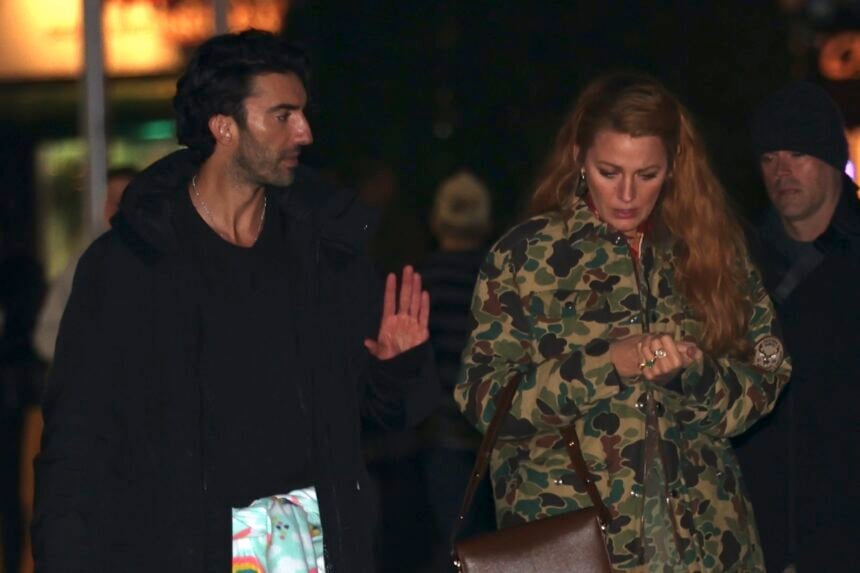 Blake Lively And Justin Baldoni Film Kissing Scene For 'It Ends With Us'
