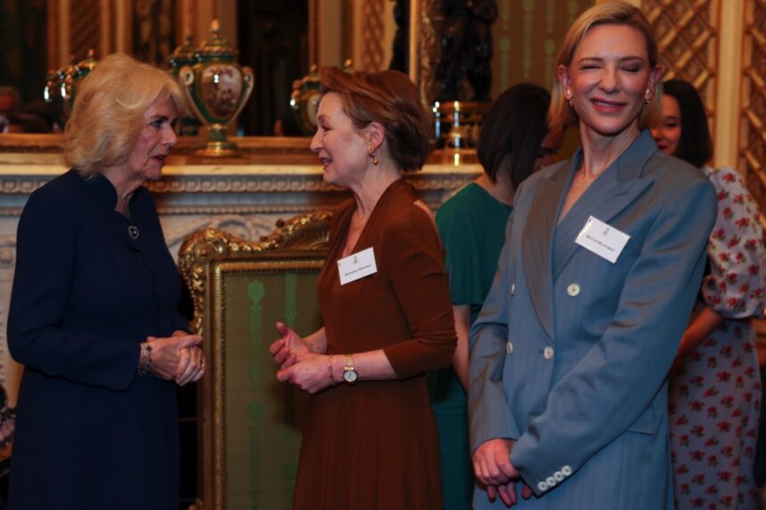 Queen Camilla Hosts The National Theatre Reception