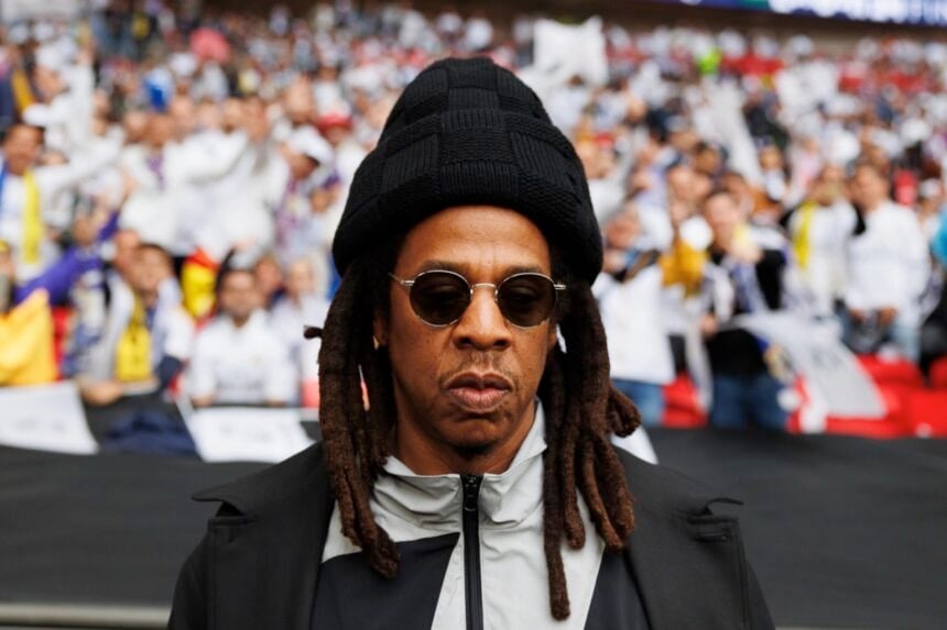 Jay Z Official training before UEFA Champions League 2024 final game between Borussia Dortmund and Real Madrid