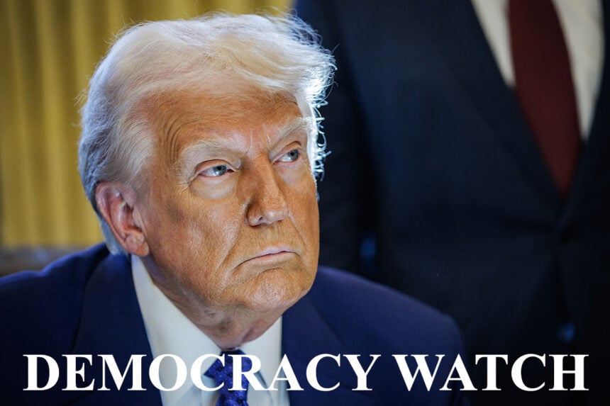 Democracy Watch Orange Trump