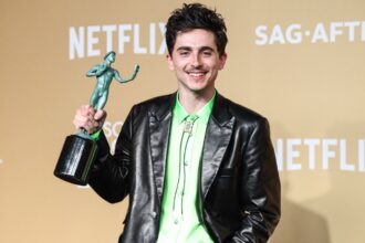 Timothee Chalamet 31st Screen Actors Guild Awards - Press Room