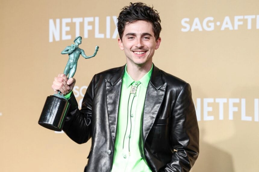 Timothee Chalamet 31st Screen Actors Guild Awards - Press Room