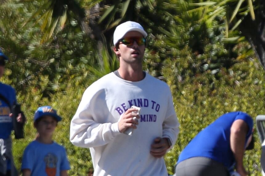 Patrick Schwarzenegger out for a run in Los Angeles