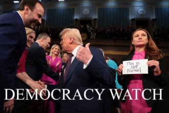 Trump Presidential Address Protest