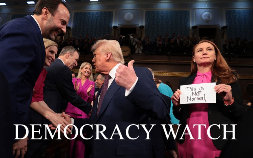 Trump Presidential Address Protest