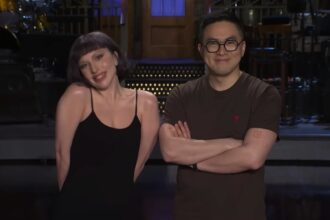 Lady Gaga and Bowen Yang