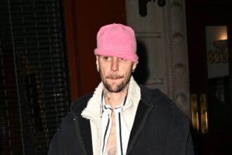 Justin Bieber Departs A Music Studio In New York City