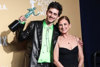 Timothée Chalamet 31st Screen Actors Guild Awards - Press Room
